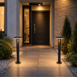 Stâlp de Iluminat Rotund LED Exterior 15W, 3000K, 1350lm, IP65, 60cm – Iluminat Grădină Modern - imagine 3