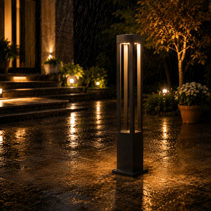 Stâlp de Iluminat Sun LED Exterior 12W, 3000K, 960lm, IP65, 60cm – Iluminat Grădină Modern - imagine 3
