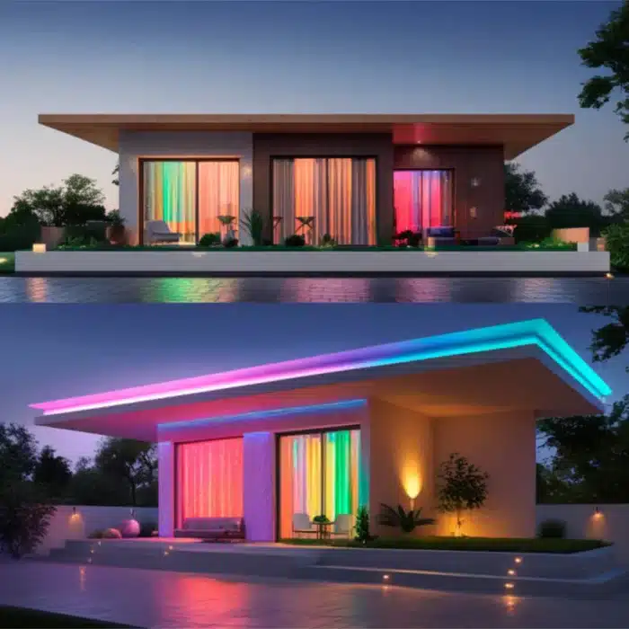 KIT Bandă LED COB RGB 5m, 20W, Telecomandă, Control prin Aplicație, IP65, Alimentare 5V - imagine 5