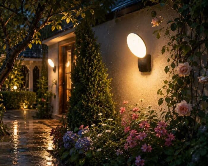 Aplică LED Exterior Neagră 12W, 3000K Lumină Caldă, 1200 lm, IP54, Aluminiu + Acril - imagine 2