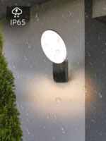 Aplică LED Exterior Neagră 12W, 3000K Lumină Caldă, 1200 lm, IP54, Aluminiu + Acril - imagine 3