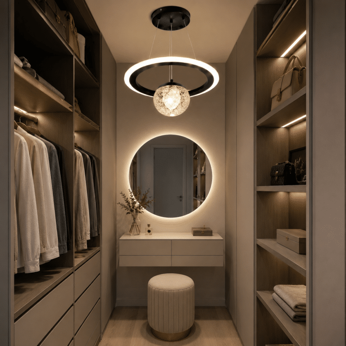 Lustră LED Suspendată 24W Model Cerc, Înălțime Ajustabilă, 3 Tipuri de Lumină - imagine 3