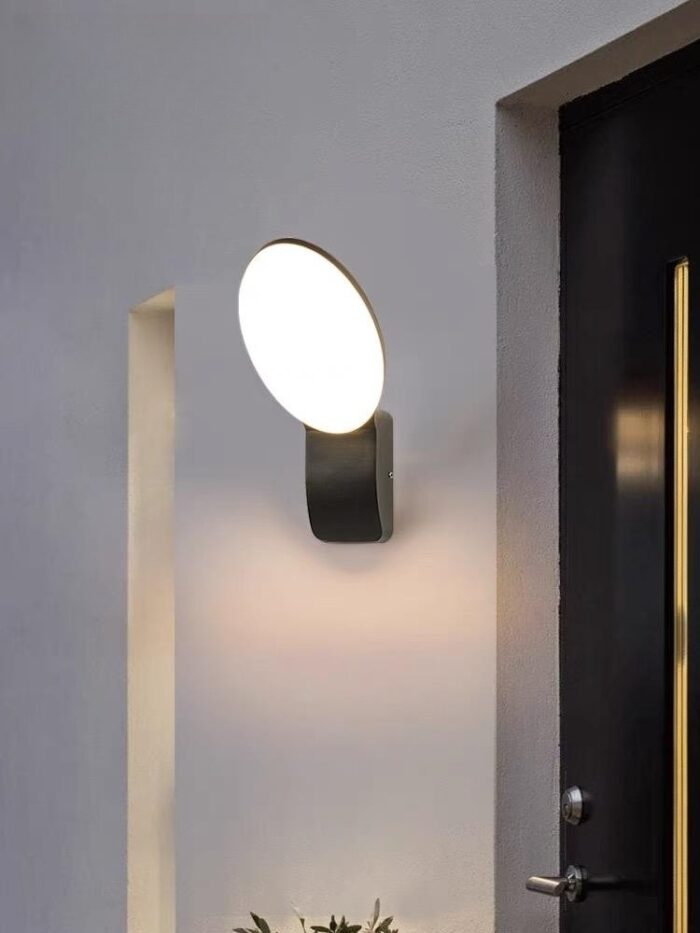 Aplică LED Exterior Neagră 12W, 3000K Lumină Caldă, 1200 lm, IP54, Aluminiu + Acril - imagine 4