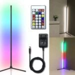 Lampadar LED RGB 17W, 148 cm, Jocuri de Lumini, Sincronizare cu Muzica și Vocea, Telecomandă, Lumină Ambientală, Negru - imagine 4