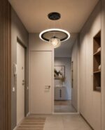 Lustră LED Suspendată 24W Model Cerc, Înălțime Ajustabilă, 3 Tipuri de Lumină - imagine 4