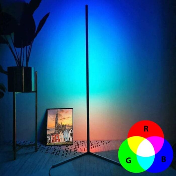 Lampadar LED RGB 17W, 148 cm, Jocuri de Lumini, Sincronizare cu Muzica și Vocea, Telecomandă, Lumină Ambientală, Negru - imagine 6