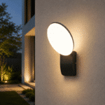 Aplică LED Exterior Neagră 12W, 3000K Lumină Caldă, 1200 lm, IP54, Aluminiu + Acril