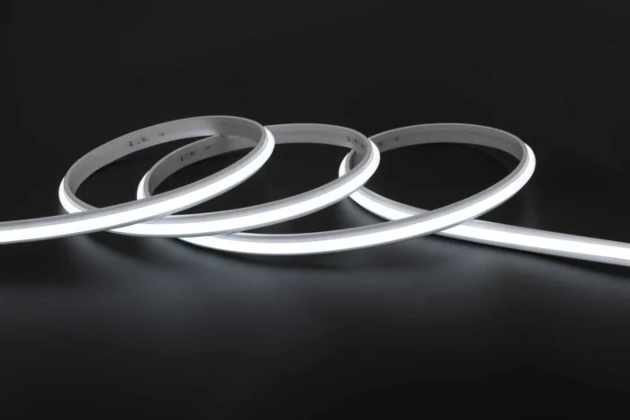 Bandă LED COB 4000K Lumină Neutră, 220V, IP65, 240 LED/m, 9W/m, 10 mm – Se Vinde la Metru - imagine 2
