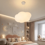 Lustră LED NORIȘOR 160W Albă, Aplicată sau Suspendată, 3 Tipuri de Lumină, Dimabilă, cu Telecomandă - imagine 3