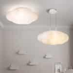 Lustră LED NORIȘOR 160W Albă, Aplicată sau Suspendată, 3 Tipuri de Lumină, Dimabilă, cu Telecomandă - imagine 10