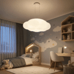 Lustră LED NORIȘOR 160W Albă, Aplicată sau Suspendată, 3 Tipuri de Lumină, Dimabilă, cu Telecomandă - imagine 6