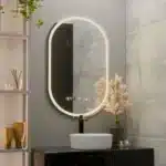 Oglinda LED Ovala, 50x80cm, Eminence MotionGlow Marcello, Sistem Dezaburire, Ceas & Termometru, Dimabila - imagine 2