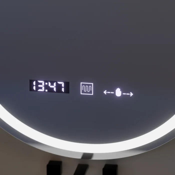 Oglinda LED Ovala, 50x80cm, Eminence MotionGlow Marcello, Sistem Dezaburire, Ceas & Termometru, Dimabila - imagine 7