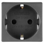 Priză Modulară Standard 2P+E Gewiss GW21265, 16A, Negru, 2 Module – Top System - imagine 2
