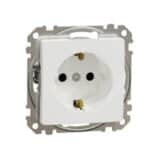 Priză Simplă cu Împământare Schneider Sedna Design SDD111021, 16A, Alb - imagine 2