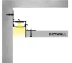 Profil LED Scafă Shadow Gap 2m, Negru, Aluminiu, pentru Tavan și Perete, Canal 16 mm, Dispersor Inclus - imagine 4