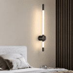 Aplică LED de Perete LINIUS 10W, Negru, 80 cm, 3 Tipuri de Lumină – Caldă, Neutră și Rece, Metal + Acril