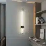 Aplică LED de Perete LINIUS 10W, Negru, 80 cm, 3 Tipuri de Lumină – Caldă, Neutră și Rece, Metal + Acril - imagine 2