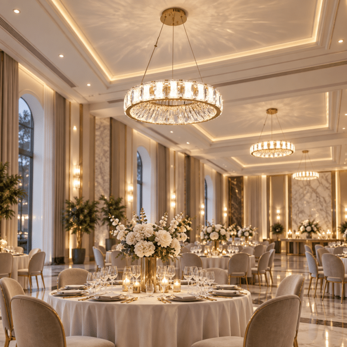 Candelabru LED cu Cristale 98W, Auriu, Ø50 cm, 3 Tipuri de Lumină, Dimabil, Telecomandă, Înălțime Reglabilă 40–70 cm - imagine 3