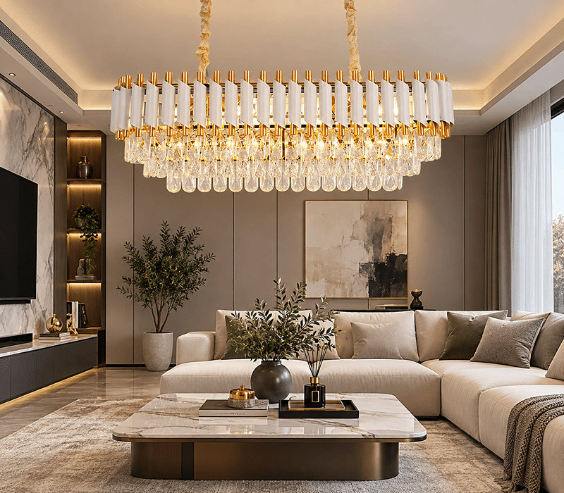 Candelabru cu Cristale 8×E27, AlbAuriu, 80×30×70 cm, Înălțime Reglabilă 30–70 cm, Metal și Cristal (1) Candelabru cu Cristale 8×E27, Alb/Auriu, 80×30×70 cm, Înălțime Reglabilă 30–70 cm, Metal și Cristal - imagine 1