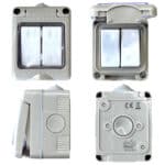 Comutator Dublu AG IP55, 10A, 250V, Montaj Aparent, Plastic Ignifug, Tip Antigron - imagine 7