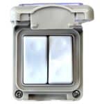 Comutator Dublu AG IP55, 10A, 250V, Montaj Aparent, Plastic Ignifug, Tip Antigron - imagine 4
