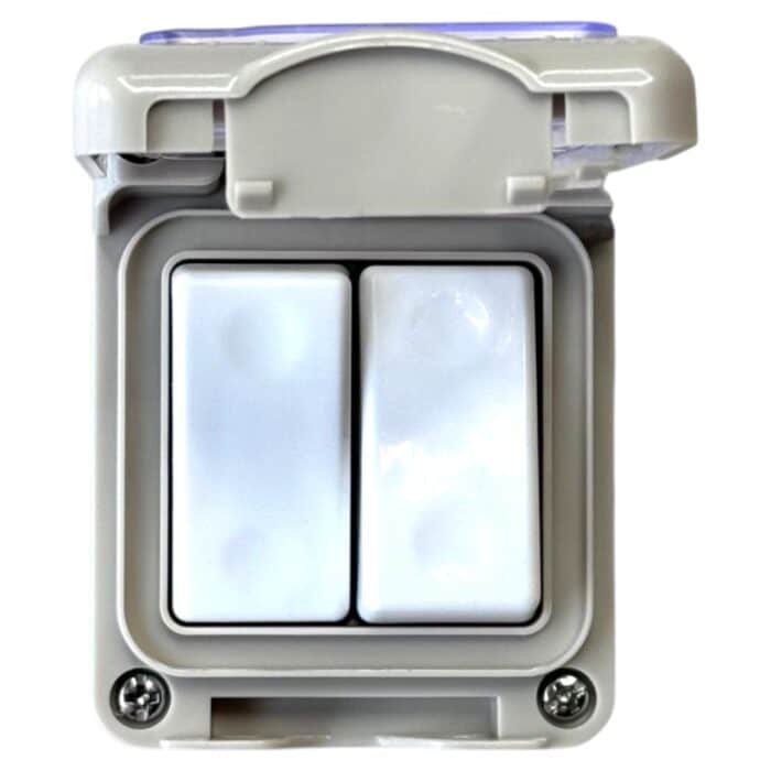 Comutator Dublu AG IP55, 10A, 250V, Montaj Aparent, Plastic Ignifug, Tip Antigron - imagine 4
