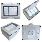 Întrerupător Triplu AG IP55, 10A, 250V, Montaj Aparent, Plastic Ignifug, Tip Antigron - imagine 7