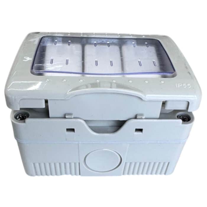 Întrerupător Triplu AG IP55, 10A, 250V, Montaj Aparent, Plastic Ignifug, Tip Antigron - imagine 6
