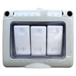 Întrerupător Triplu AG IP55, 10A, 250V, Montaj Aparent, Plastic Ignifug, Tip Antigron - imagine 5