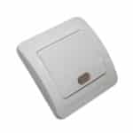 Întrerupător cu LED SPIN, 10A, 250V, Contact Argint, Montaj Încastrat, IP20 - imagine 2