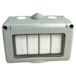Întrerupător Cvadruplu AG IP55, 10A, 250V, Montaj Aparent, Plastic Ignifug, Tip Antigron - imagine 3
