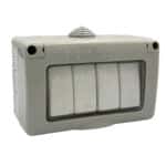Întrerupător Cvadruplu AG IP55, 10A, 250V, Montaj Aparent, Plastic Ignifug, Tip Antigron - imagine 2