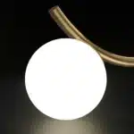 Lustră Clasică VENUS cu 2 Abajururi din Sticlă Albă, Auriu, 2×E27 - imagine 3