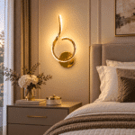 Aplică LED Lacrimă, 22W, Auriu, 3 Tipuri de Lumină, 3000K/4000K/6000K