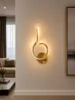 Aplică LED Lacrimă, 22W, Auriu, 3 Tipuri de Lumină, 3000K/4000K/6000K - imagine 2