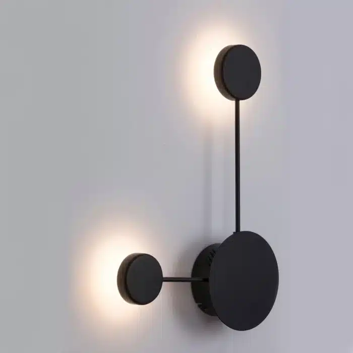 Aplică LED Lines, 20W, Negru, Lumină Neutră, Design Modern - imagine 3