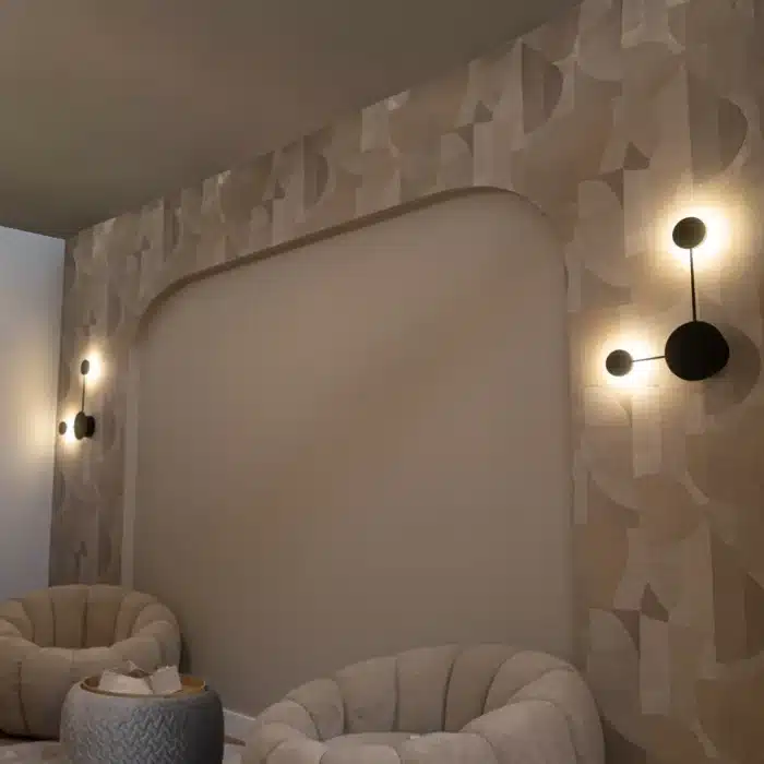 Aplică LED Lines, 20W, Negru, Lumină Neutră, Design Modern - imagine 4