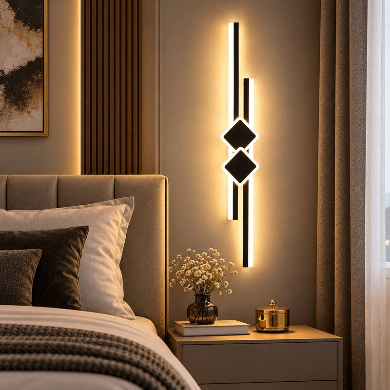 Aplică LED Lines, 39W, Negru, 3 Tipuri de Lumină, 65×15 cm Aplică LED Lines, 39W, Negru, 3 Tipuri de Lumină, 65×15 cm - imagine 1