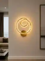 Aplică LED Model Buclă, 38W, Auriu, 3 Tipuri de Lumină, 3000K/4000K/6000K - imagine 2