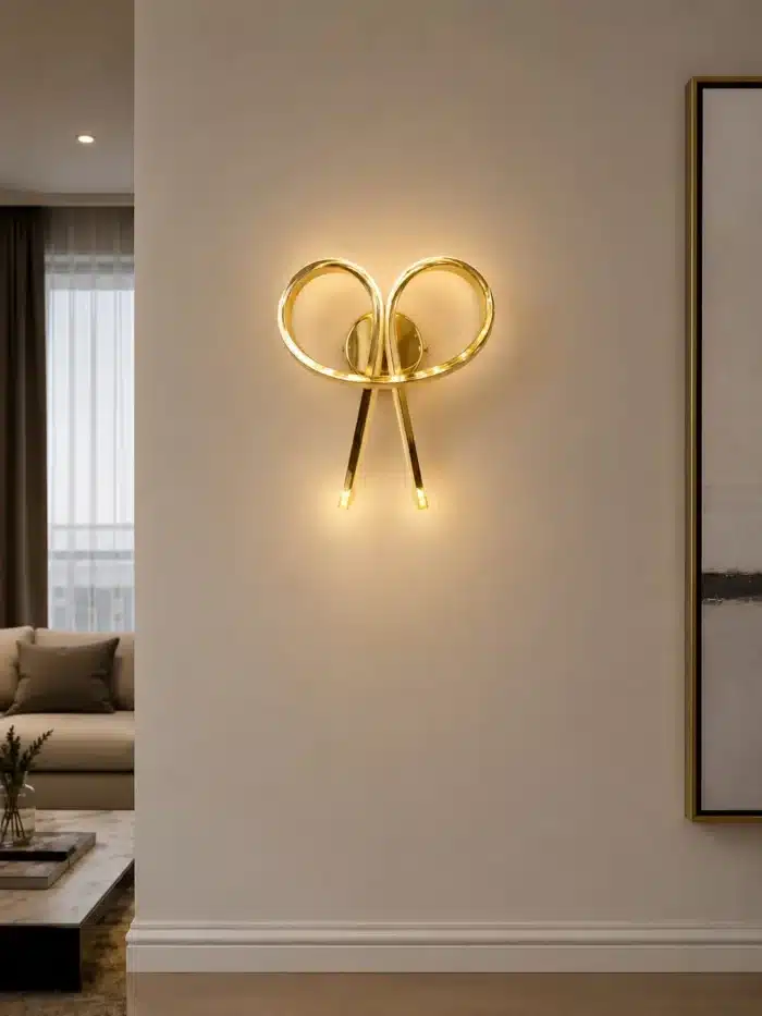 Aplică LED Nod, 34W, Auriu, 3 Tipuri de Lumină, 3000K/4000K/6000K - imagine 2