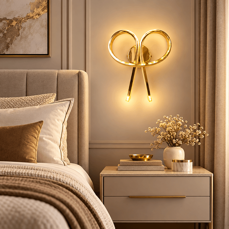 Aplică LED Nod, 34W, Auriu, 3 Tipuri de Lumină, 3000K4000K6000K Aplică LED Nod, 34W, Auriu, 3 Tipuri de Lumină, 3000K/4000K/6000K - imagine 1