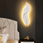 Aplică LED Pană Albă 25W, 63 cm, 3 Tipuri de Lumină, Alb-Auriu - imagine 10