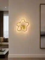 Aplică LED Stea, 32W, Auriu, 3 Tipuri de Lumină, 3000K/4000K/6000K - imagine 2