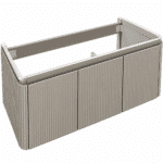 Set Mobilier Baie LED 100 cm cu Lavoar Ceramic și Dulap cu Oglindă LED, Gri Deschis - imagine 12