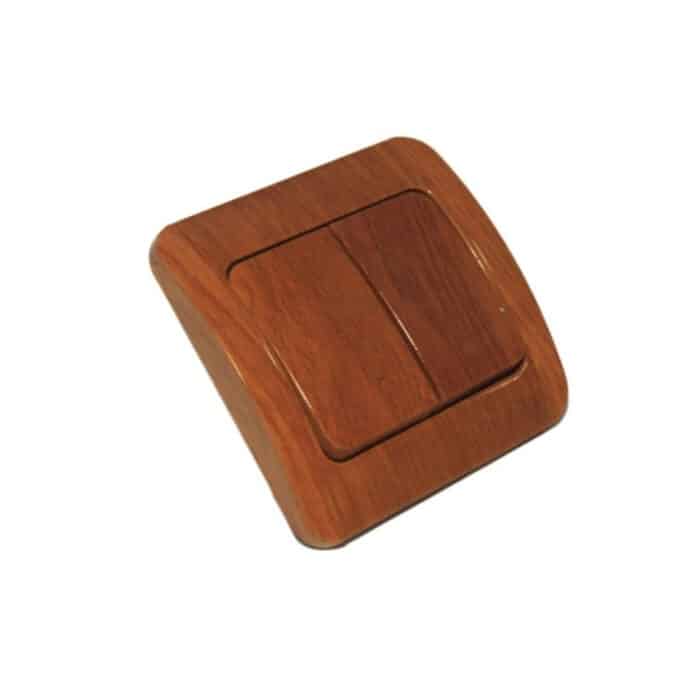 Comutator Dublu SPIN Mahon, Montaj Încastrat, 250V/10A, IP20 - imagine 2