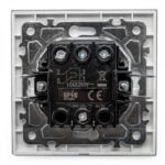Întrerupător Cap Cruce Alb cu Ramă din Sticlă, 86×86 mm, 250V/10A, IP20 - imagine 5