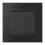 Întrerupător Cap Cruce Negru cu Ramă din Sticlă, 86×86 mm, 250V/10A, IP20 - imagine 3