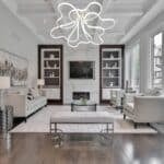 Lustra LED FLORA 240W Ø72cm cu Telecomanda, Lumina Reglabila si 3 Temperaturi de Culoare - imagine 3