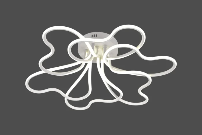 Lustra LED FLORA 240W Ø72cm cu Telecomanda, Lumina Reglabila si 3 Temperaturi de Culoare - imagine 4